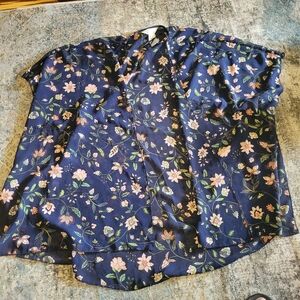 Market & Spruce Floral Navy Kimono Size M